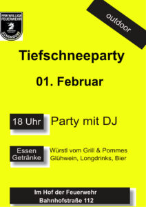 Tiefschneeparty @ Feuerwehr Schondorf